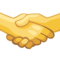 Handshake emoji on Facebook